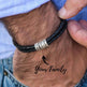 Personalized Beads Stainless steel engraved woven Hand Rope bracelet - EX-STOCK CANADA