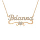 Personalized Name Heart Iced Out Pendants Necklace - EX-STOCK CANADA