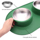 Pet Anti-skid Anti-splash Silicone Stainless Steel Bowl For Pet - EX-STOCK CANADA