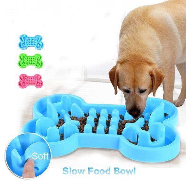 Pet Dog Slow Food Feeder Anti Choke Travel Bowl - EX-STOCK CANADA