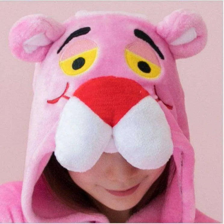 Pink cartoon one-piece pajamas - EX-STOCK CANADA