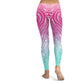Pink+Turquoise Mandala Weave Yoga/Workout Leggings - EX-STOCK CANADA