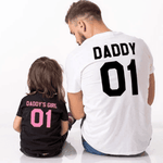 Pink word parent-child family outfit - EX-STOCK CANADA