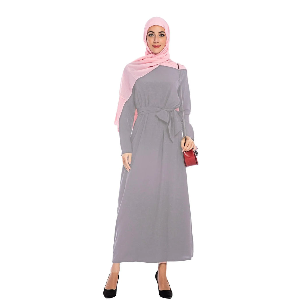 Plain Color Simple Saudi Arabian Arab Dress - EX-STOCK CANADA