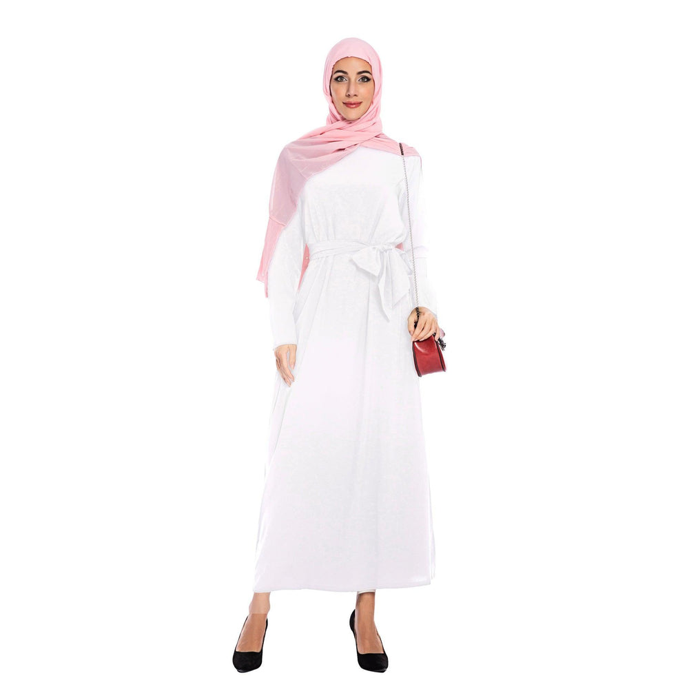Plain Color Simple Saudi Arabian Arab Dress - EX-STOCK CANADA