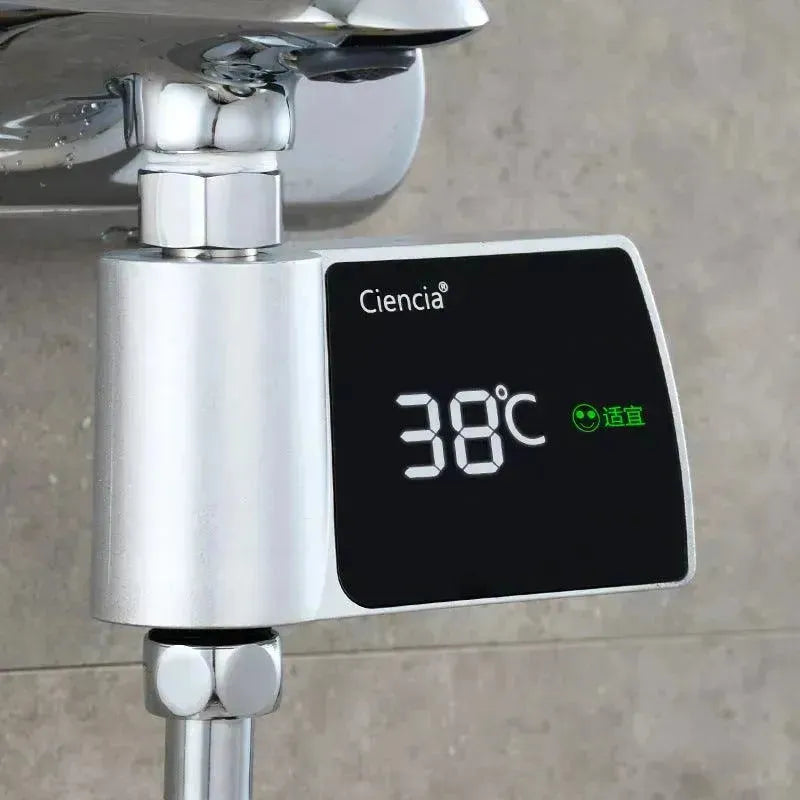 Plastic Visual Shower Faucet No Power Consumption Water Thermometer Bath - EX-STOCK CANADA