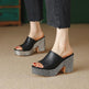 Platform Sandals High Heel Chunky Heel Sandals - EX-STOCK CANADA