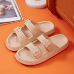 Platform Slippers Women's Summer Buckle Home Shoes Fashion Outdoor Wear Soft Bottom Sandals Ladies Slippers - EX-STOCK CANADA