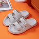 Platform Slippers Women's Summer Buckle Home Shoes Fashion Outdoor Wear Soft Bottom Sandals Ladies Slippers - EX-STOCK CANADA