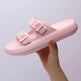 Platform Slippers Women's Summer Buckle Home Shoes Fashion Outdoor Wear Soft Bottom Sandals Ladies Slippers - EX-STOCK CANADA