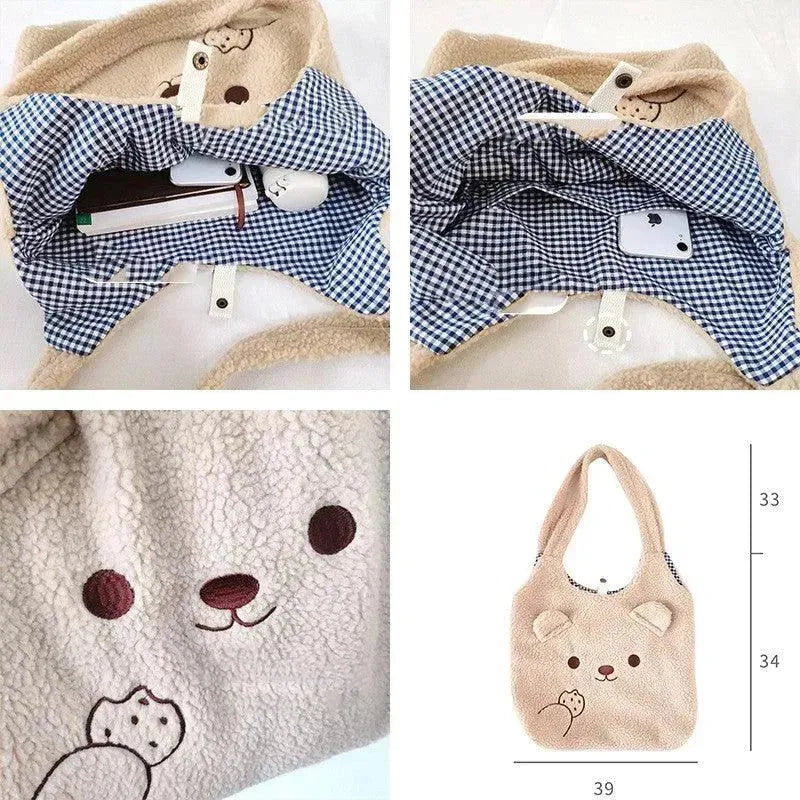 Plush Bag Cute Bear Stereo Ears - EX-STOCK CANADA