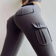 Pocketed Gym Leggings: High Waist, Scrunch Butt - EX-STOCK CANADA