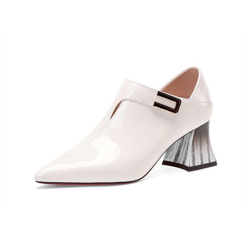 Pointed Patent Leather Single Shoes Women High Heels - EX-STOCK CANADA