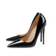 Pointed Toe Stiletto High Heels Size Patent Leather Single Shoes - EX-STOCK CANADA