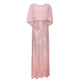 Polyester Stitching Chiffon Bat Sleeve Dress - EX-STOCK CANADA