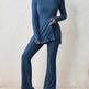 Polyester Two piece set Women's Clothing Solid Color Casual Slim New Fashion Women Elegant Outfit - EX-STOCK CANADA