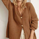 Popular Solid Color Cardigan Sweater Coat For Women - EX-STOCK CANADA