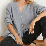 Popular Solid Color Cardigan Sweater Coat For Women - EX-STOCK CANADA