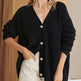 Popular Solid Color Cardigan Sweater Coat For Women - EX-STOCK CANADA