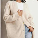 Popular Solid Color Cardigan Sweater Coat For Women - EX-STOCK CANADA