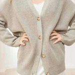 Popular Solid Color Cardigan Sweater Coat For Women - EX-STOCK CANADA