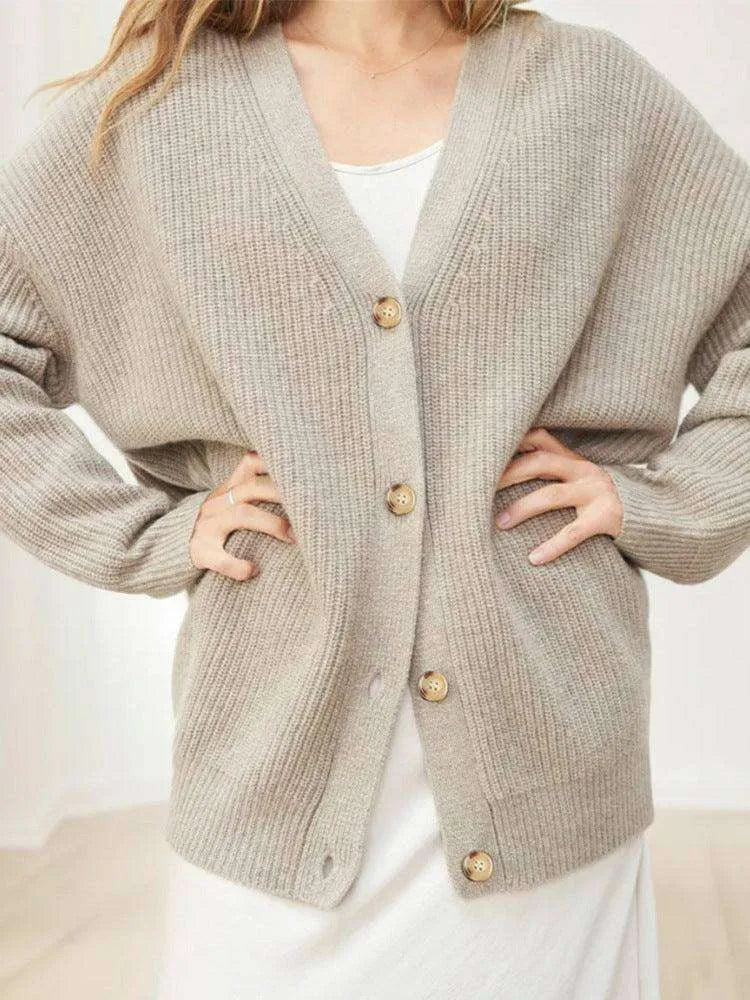 Popular Solid Color Cardigan Sweater Coat For Women - EX-STOCK CANADA