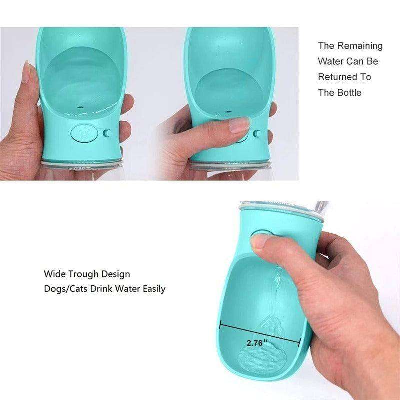 Portable Dog Water Bottle 350-550ML: Travel Bowl Dispenser - EX-STOCK CANADA