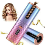 Portable LCD Hair Curler: Rechargeable, Ceramic, Auto Rotating - EX-STOCK CANADA