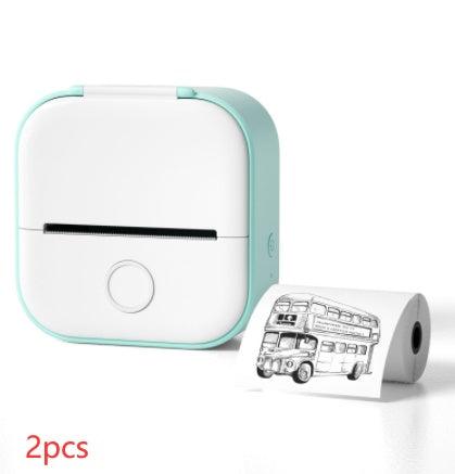 Portable Mini Thermal Label Printer Home Photo Printer Student Wrong Question Printer Bluetooth Mini Label Printer Price Tag - EX-STOCK CANADA