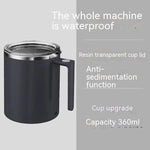 Portable Smart Magnetic Automatic Mixing Coffee Cup Rechargeable Rotating Home Office Travel Stirring Cup - EX-STOCK CANADA