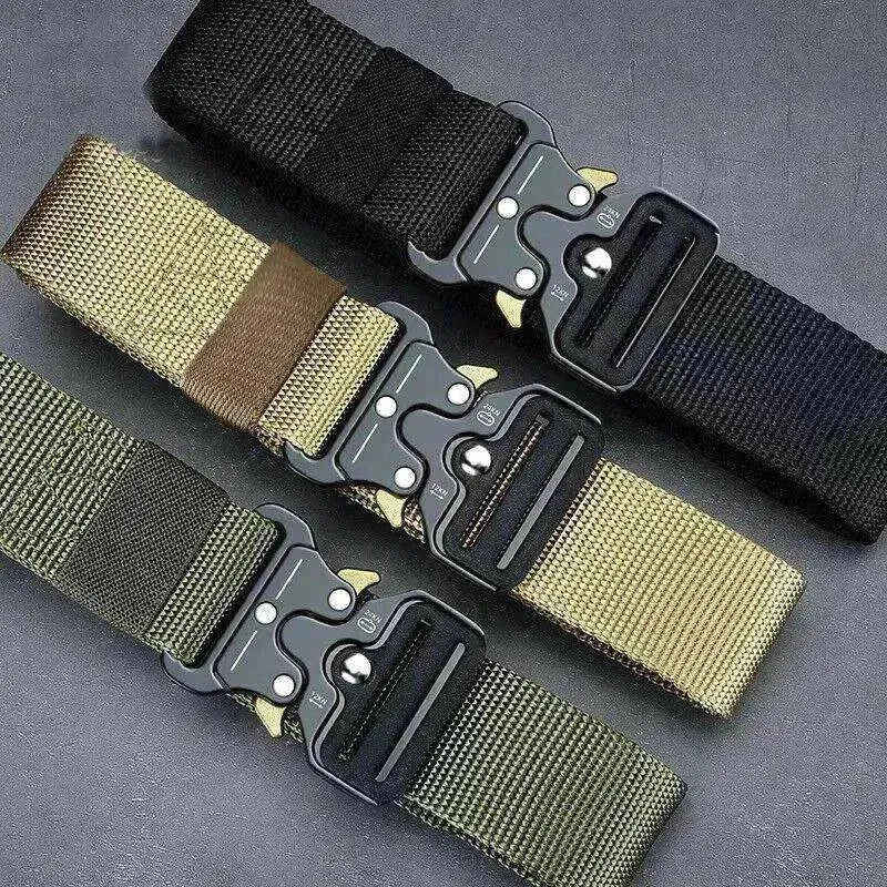 PREMIUM Men Casual Military Belt Tactical Waistband Rescue Rigger Nylon Belt USA - EX-STOCK CANADA