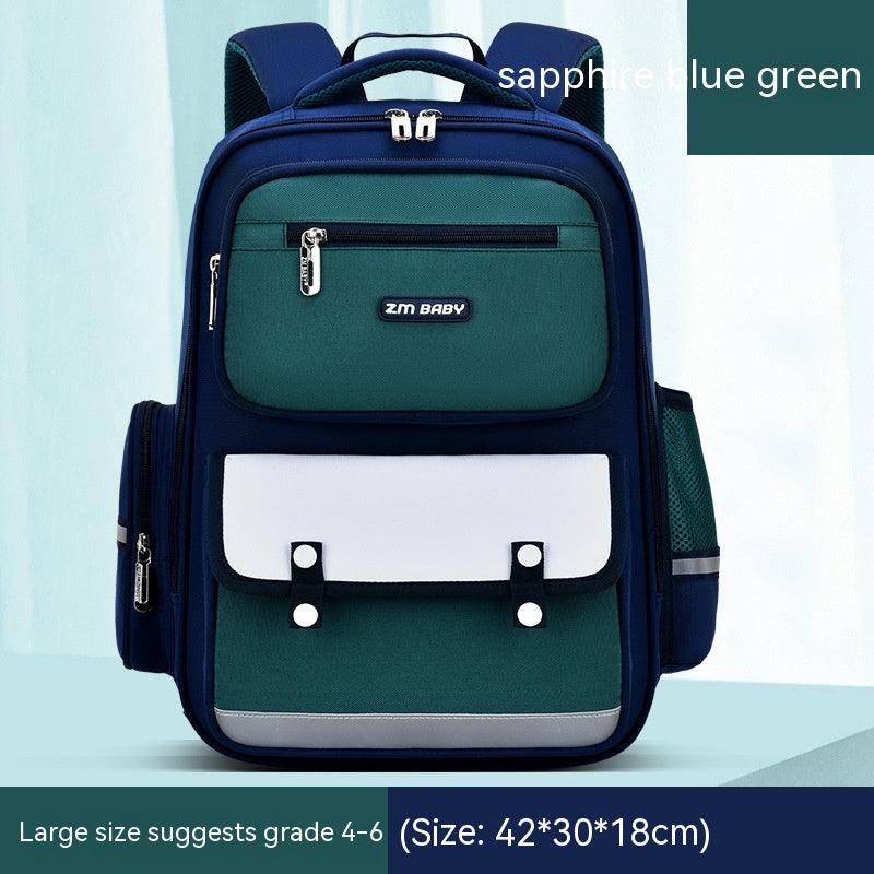 Primary School Student Schoolbag Male Grade 1-3-6 Portable Burden Alleviation Large Capacity Children's Schoolbag Backpack - EX-STOCK CANADA