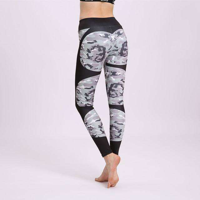 Print patchwork yoga leggings - EX-STOCK CANADA