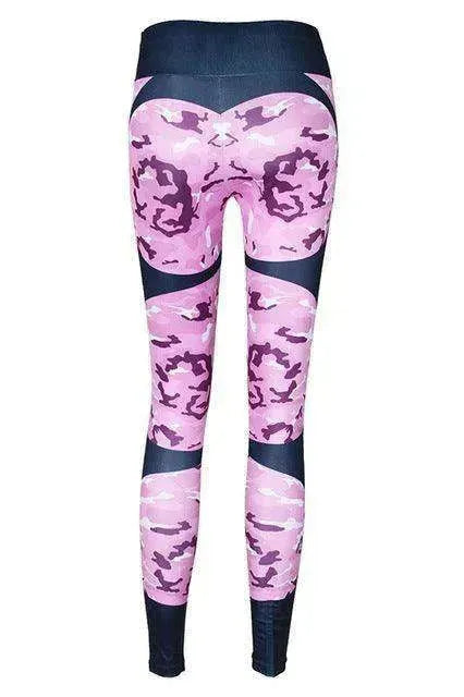 Print patchwork yoga leggings - EX-STOCK CANADA