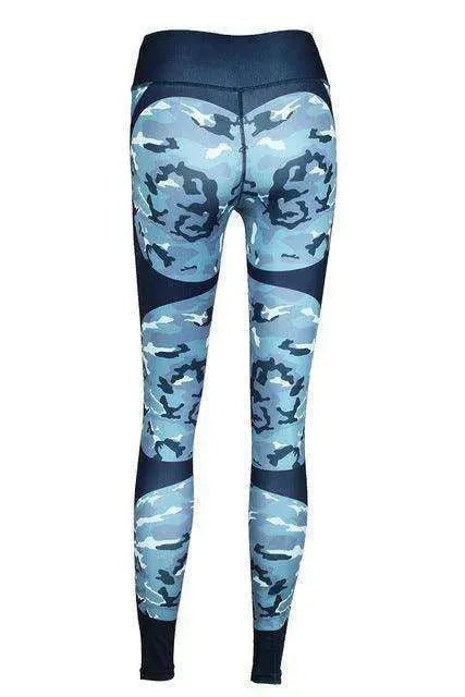 Print patchwork yoga leggings - EX-STOCK CANADA