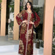 Printed Embroidered Elegant Arab Dubai Turkey Middle Eastern Sophisticated Women Abaya Dress Robe - EX-STOCK CANADA