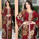 Printed Embroidered Elegant Arab Dubai Turkey Middle Eastern Sophisticated Women Abaya Dress Robe - EX-STOCK CANADA