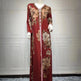 Printed Embroidered Elegant Arab Dubai Turkey Middle Eastern Sophisticated Women Abaya Dress Robe - EX-STOCK CANADA