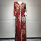 Printed Embroidered Elegant Arab Dubai Turkey Middle Eastern Sophisticated Women Dress Robe - EX-STOCK CANADA