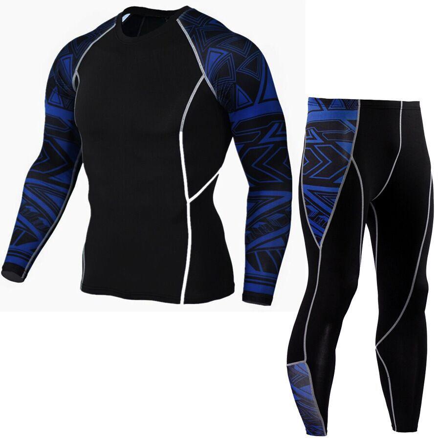 Printed long sleeve gym suit - EX-STOCK CANADA