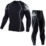 Printed long sleeve gym suit - EX-STOCK CANADA