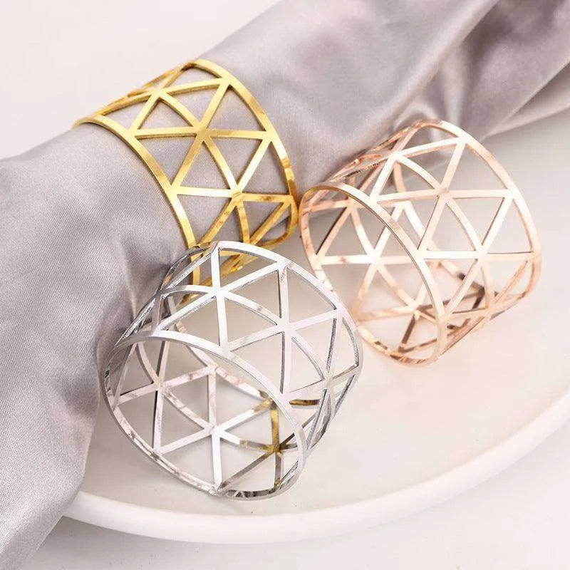 Prismatic Elegant Non-package Napkin Ring - EX-STOCK CANADA