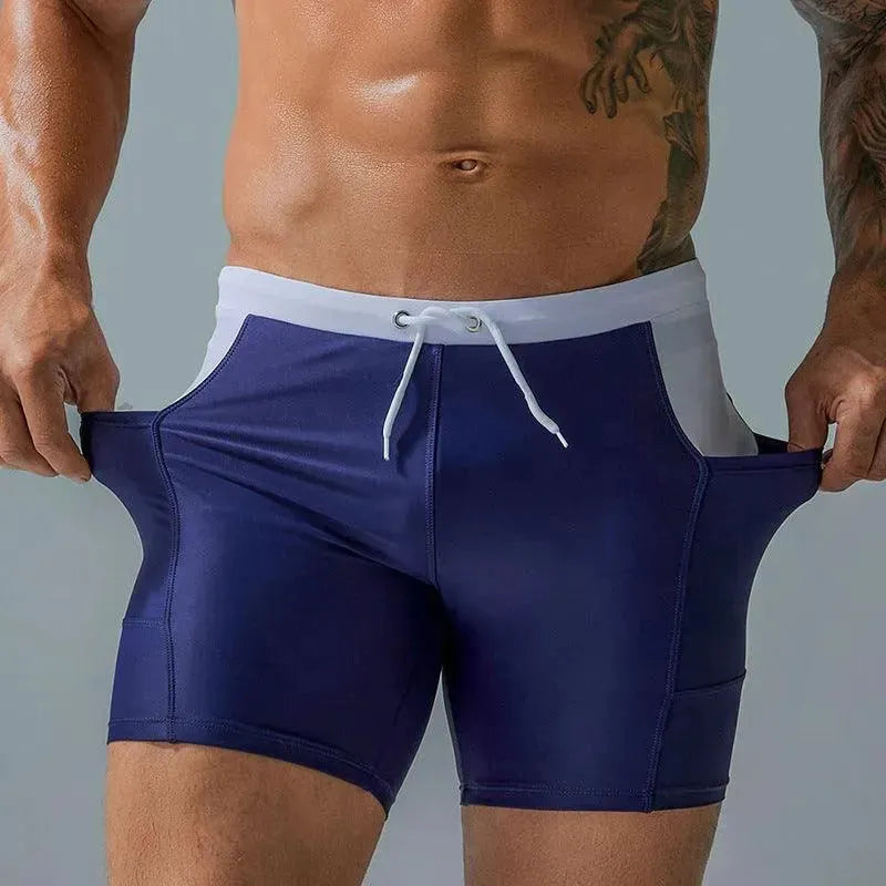 Professional Swimming Trunks With Side Pockets - EX-STOCK CANADA