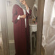 Pure Color Cardigan Spot Middle East Cardigan Dubai Robe - EX-STOCK CANADA