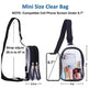 Pvc Transparent Chest Mini Travel Crossbody Waterproof Sports Bag - EX-STOCK CANADA