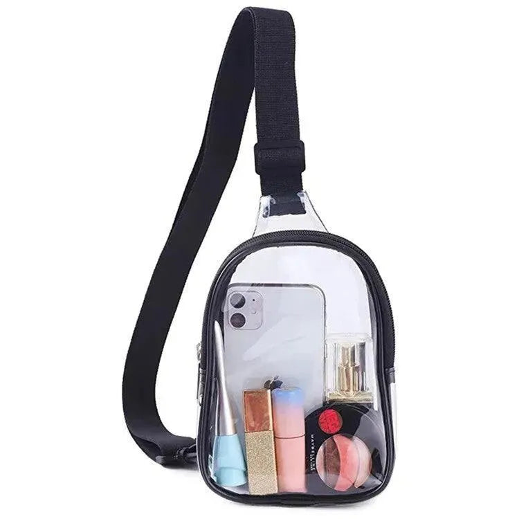 Pvc Transparent Chest Mini Travel Crossbody Waterproof Sports Bag - EX-STOCK CANADA