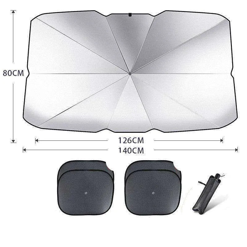 Quick deploy and practical foldable car sunshade - EX-STOCK CANADA