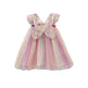 Rainbow Butterfly Wings Mesh Girl Dress - EX-STOCK CANADA