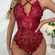 Red Lingerie Lace Pajamas Lingerie One-piece Lingerie Net Lingerie - EX-STOCK CANADA