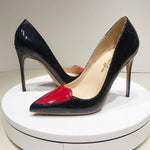 Red Love Pointed High Heels Stiletto Pumps Single Shoes - EX-STOCK CANADA